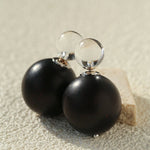 New Oriental Ebony Double - Sphere Stud Earrings - floysun