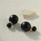 New Oriental Ebony Double - Sphere Stud Earrings - floysun