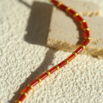 New Year Red Agate Beaded Bracelet - floysun