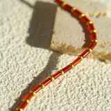New Year Red Agate Beaded Bracelet - floysun