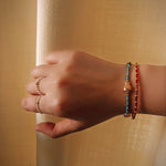 New Year Red Agate Beaded Bracelet - floysun