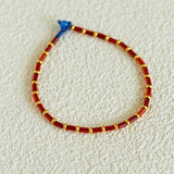 New Year Red Agate Beaded Bracelet - floysun
