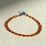 New Year Red Agate Beaded Bracelet - floysun