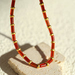 New Year Red Agate Beaded Bracelet - floysun