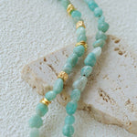 Niche Luxury Double Layer Natural Amazonite Beaded Necklace - floysun