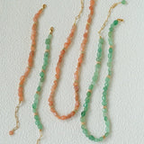 Niche Summer Beach Natural Aventurine Beaded Bracelet - floysun