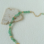 Niche Summer Beach Natural Sunstone Aventurine Beaded Bracelet - floysun