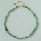 Niche Summer Beach Style Natural Aventurine Beaded Necklace - floysun