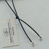 Noir Drop – Adjustable Black Onyx Teardrop Necklace - floysun