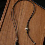 Noir Drop – Adjustable Black Onyx Teardrop Necklace - floysun