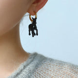 Nomadic Horse Enamel Drop Earrings – 3D Horse Design - floysun