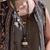 Nomadic Spirit Sandalwood Flask Necklace - floysun