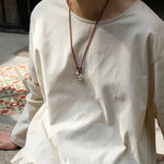 Nomadic Woven Basket & Flask Pendant Necklace - floysun