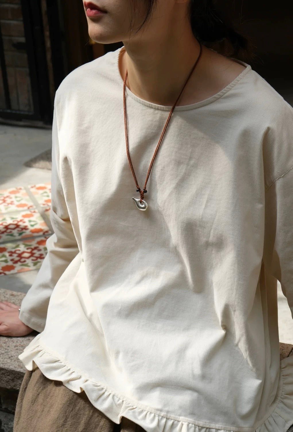 Nomadic Woven Basket & Flask Pendant Necklace - floysun