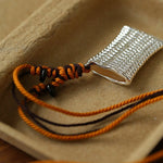 Nomadic Woven Basket & Flask Pendant Necklace - floysun