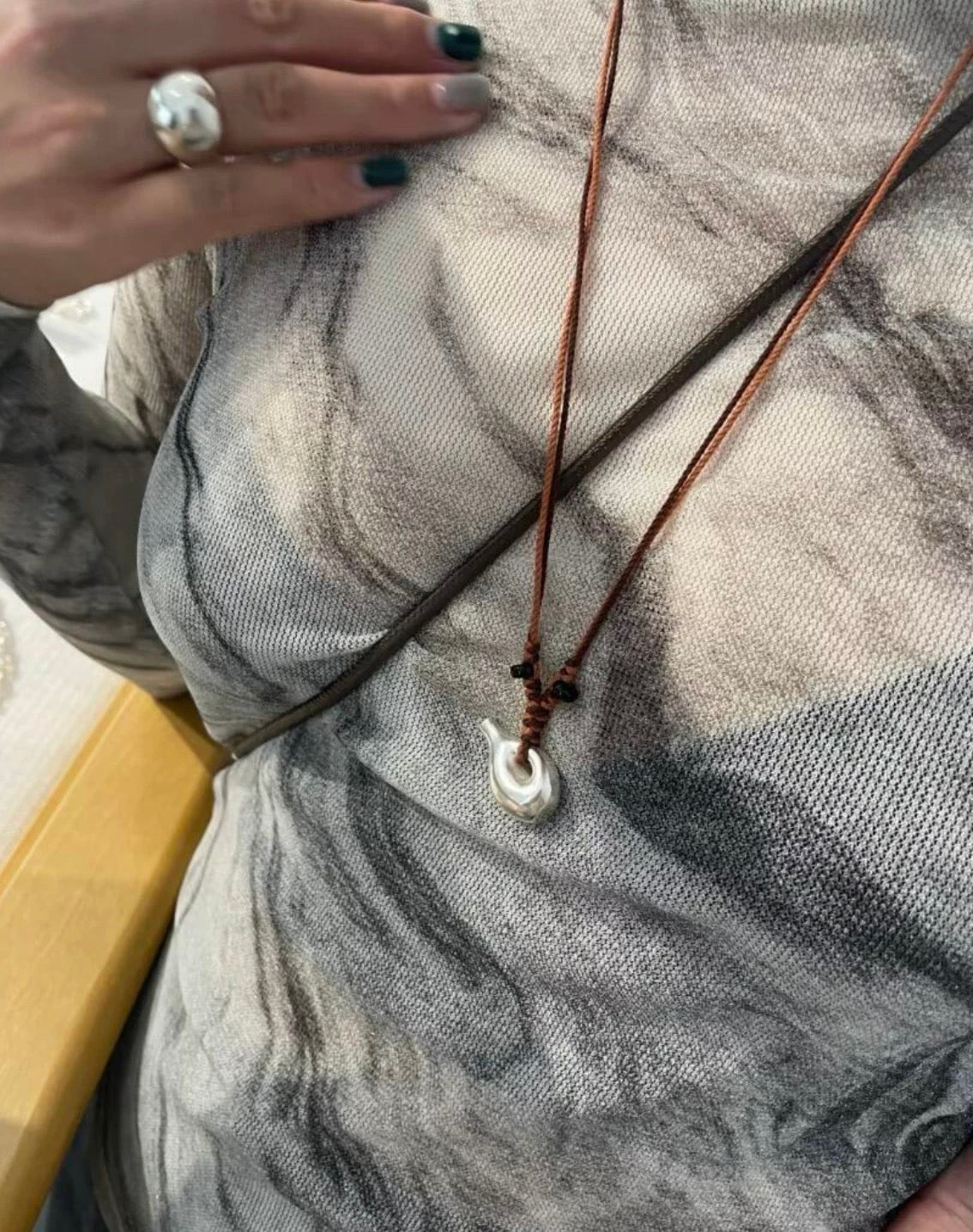 Nomadic Woven Basket & Flask Pendant Necklace - floysun