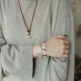 Nomadic Woven Basket & Flask Pendant Necklace - floysun