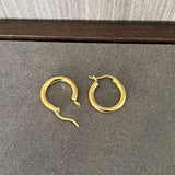 Nordic Minimalist 925 Sterling Silver Hoop Earrings - floysun