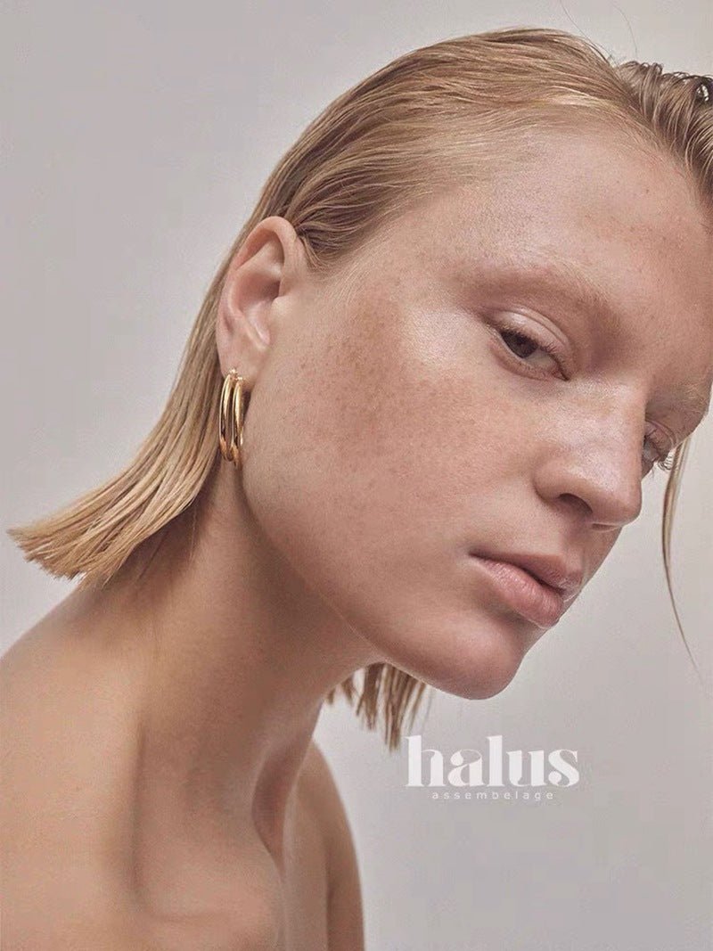 Nordic Minimalist 925 Sterling Silver Hoop Earrings - floysun