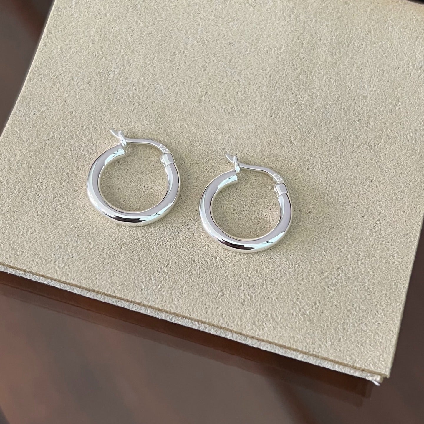 Nordic Minimalist 925 Sterling Silver Hoop Earrings - floysun