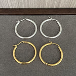 Nordic Minimalist 925 Sterling Silver Hoop Earrings - floysun