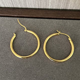Nordic Minimalist 925 Sterling Silver Hoop Earrings - floysun