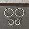 Nordic Minimalist 925 Sterling Silver Hoop Earrings - floysun