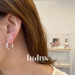 Nordic Minimalist 925 Sterling Silver Hoop Earrings - floysun