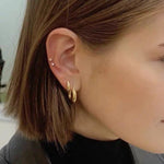 Nordic Minimalist 925 Sterling Silver Hoop Earrings - floysun