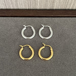 Nordic Minimalist 925 Sterling Silver Hoop Earrings - floysun