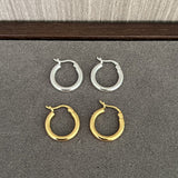 Nordic Minimalist 925 Sterling Silver Hoop Earrings - floysun
