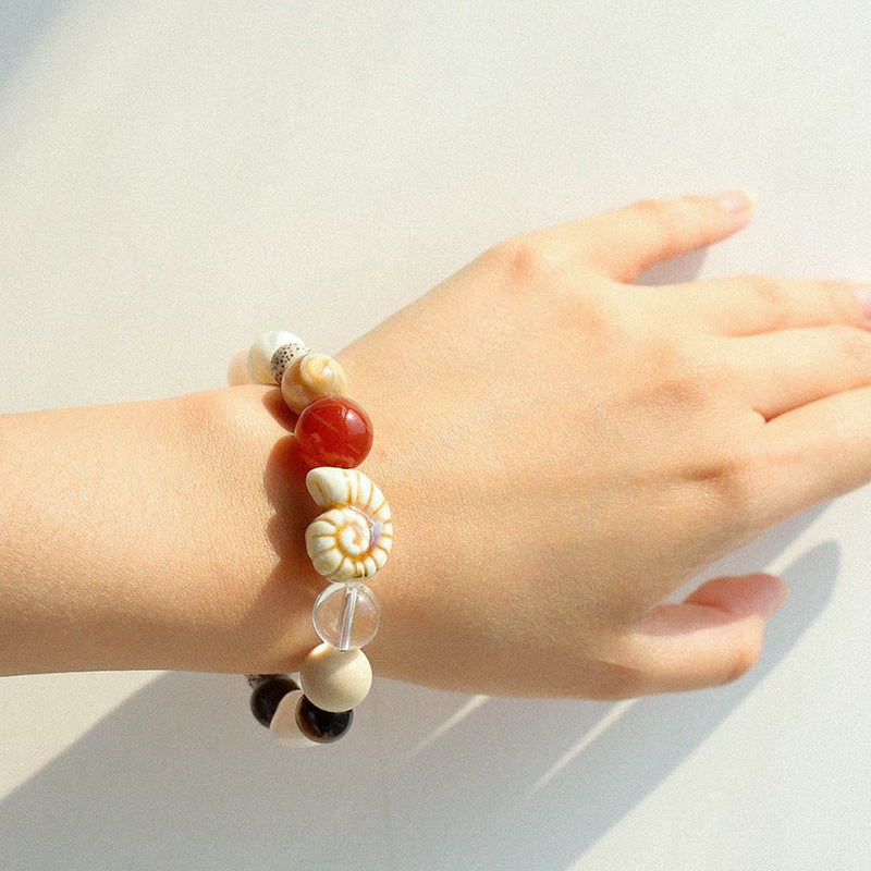 Ocean Encounter Artisan Treasure Bead Bracelet - floysun