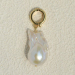 Ocean-Inspired Gemstone Shell Charm Pendant – Natural Stone & Pearl Personalized Jewelry Charm - floysun