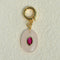 Ocean-Inspired Gemstone Shell Charm Pendant – Natural Stone & Pearl Personalized Jewelry Charm - floysun