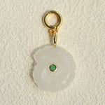 Ocean-Inspired Gemstone Shell Charm Pendant – Natural Stone & Pearl Personalized Jewelry Charm - floysun