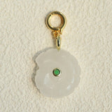 Ocean-Inspired Gemstone Shell Charm Pendant – Natural Stone & Pearl Personalized Jewelry Charm - floysun