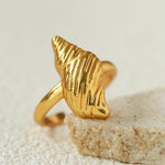 Ocean Seashell Conch Starfish Open Adjustable Rings - floysun