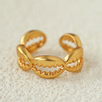 Ocean Seashell Conch Starfish Open Adjustable Rings - floysun