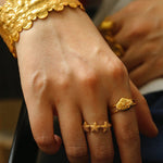 Ocean Seashell Conch Starfish Open Adjustable Rings - floysun
