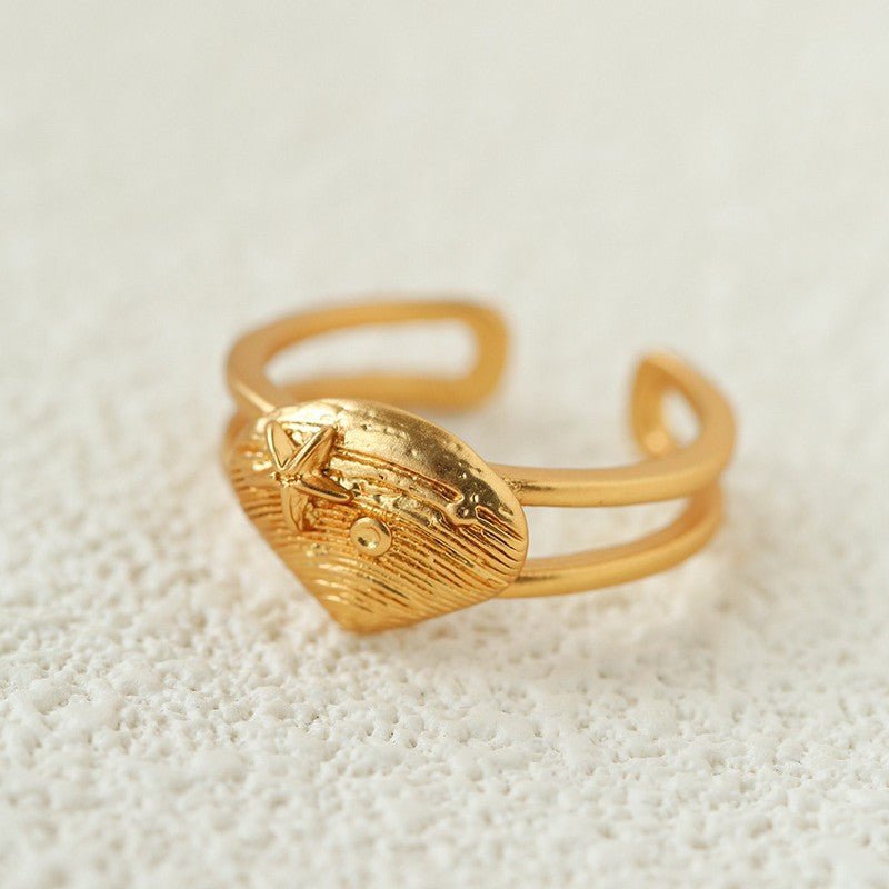 Ocean Seashell Conch Starfish Open Adjustable Rings - floysun