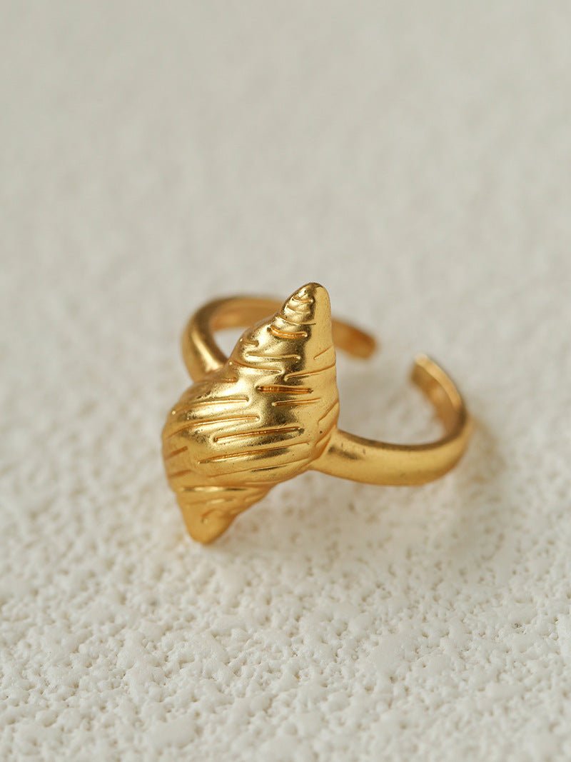 Ocean Seashell Conch Starfish Open Adjustable Rings - floysun