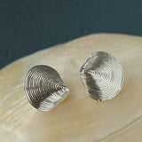Ocean Style Shell & Paved Starfish Stud Earrings - floysun