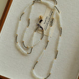 Opal & Gold Ore Beaded Necklace - floysun