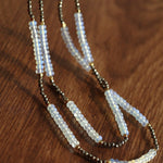 Opal & Gold Ore Beaded Necklace - floysun