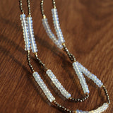 Opal & Gold Ore Beaded Necklace - floysun