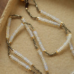 Opal & Gold Ore Beaded Necklace - floysun
