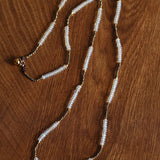 Opal & Gold Ore Beaded Necklace - floysun