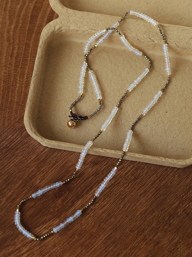 Opal & Gold Ore Beaded Necklace - floysun