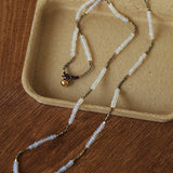 Opal & Gold Ore Beaded Necklace - floysun
