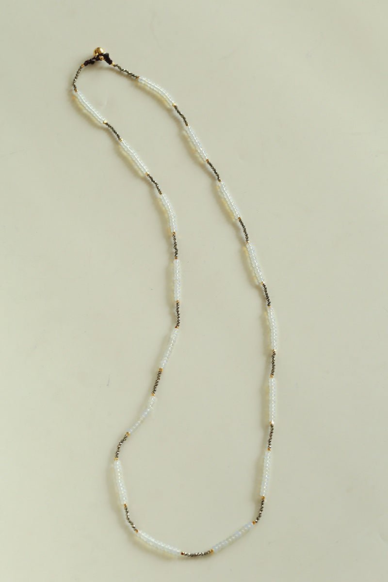 Opal & Gold Ore Beaded Necklace - floysun